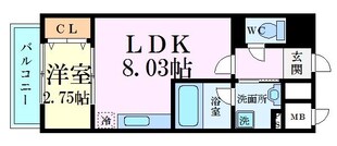 Fortuney江坂Ⅱ（ディームス江坂駅前Ⅱ）の物件間取画像